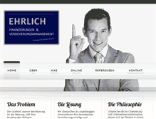 Tablet Screenshot of ehrlich-finanz.com